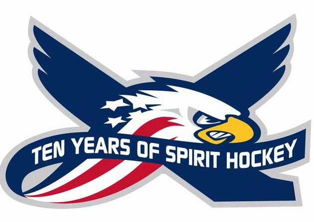 Saginaw Spirit 2012 anniversary logo iron on heat transfer